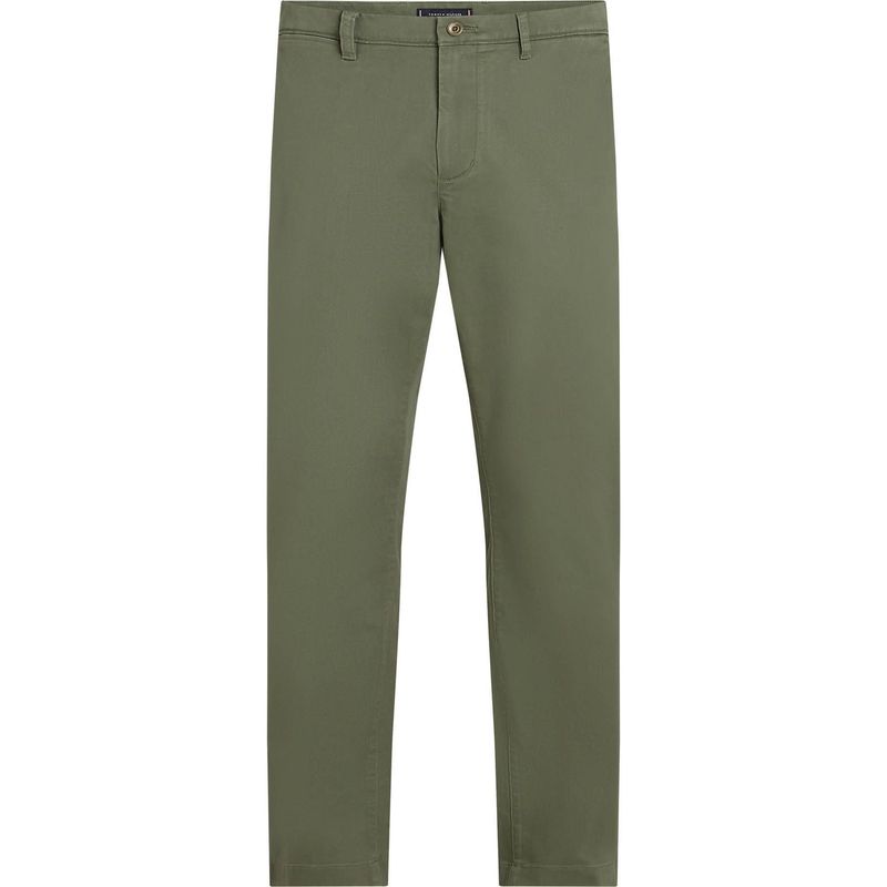 TOMMY HILFIGER - Pantalón verde chino Denton con pierna recta Tommy Hilfiger