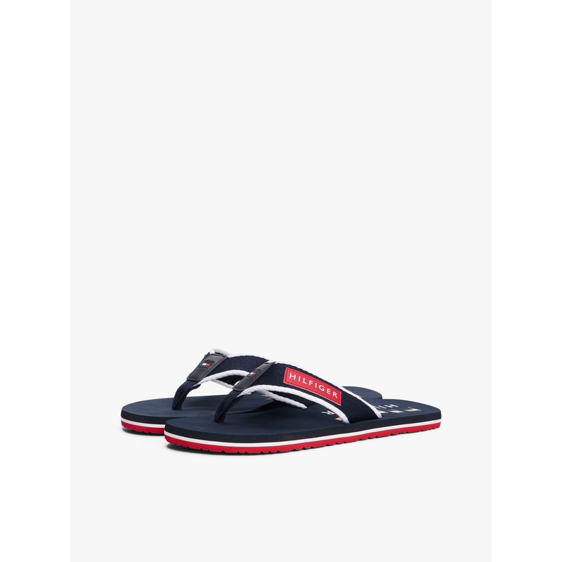 TOMMY HILFIGER - Sandalias azul con parche distintivo Tommy Hilfiger