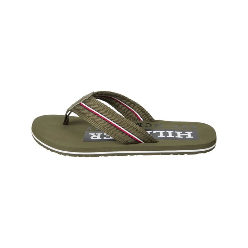 TOMMY HILFIGER - Sandalias verde con cinta distintiva Tommy Hilfiger
