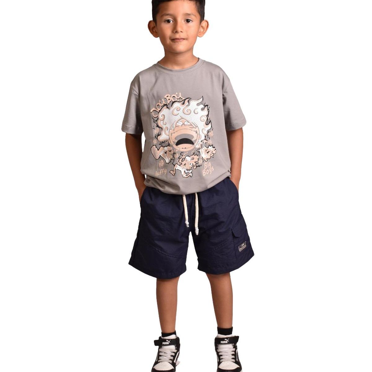 BIGBOYS - Pantaloneta Nautica Azul Niño