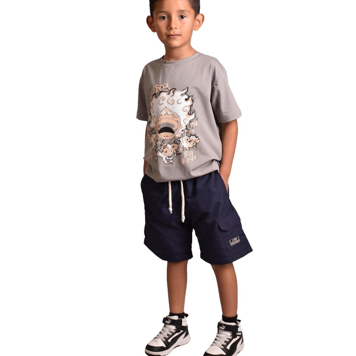 BIGBOYS - Pantaloneta Nautica Azul Niño