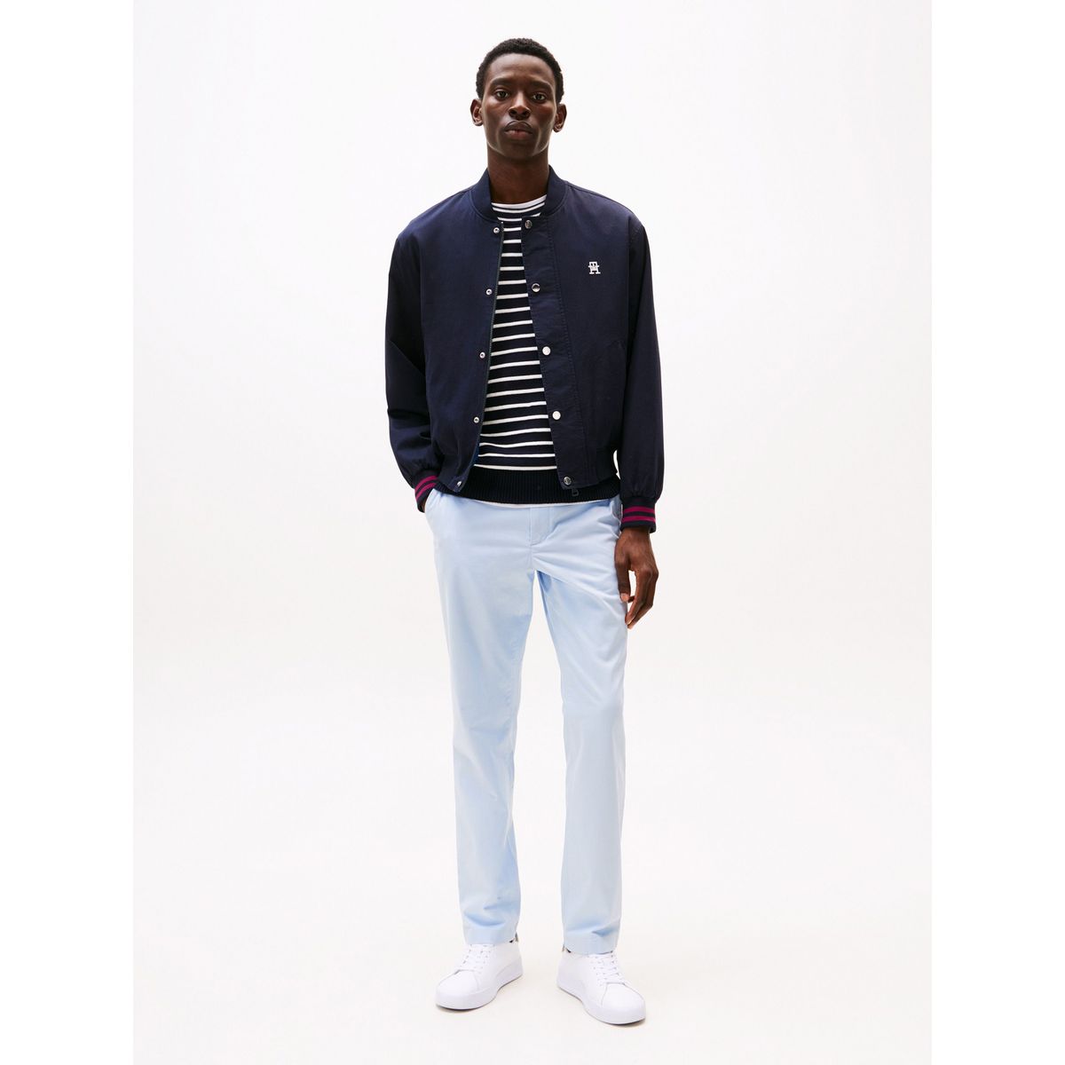 TOMMY HILFIGER - Pantalón celeste chino Denton con pierna recta Tommy Hilfiger