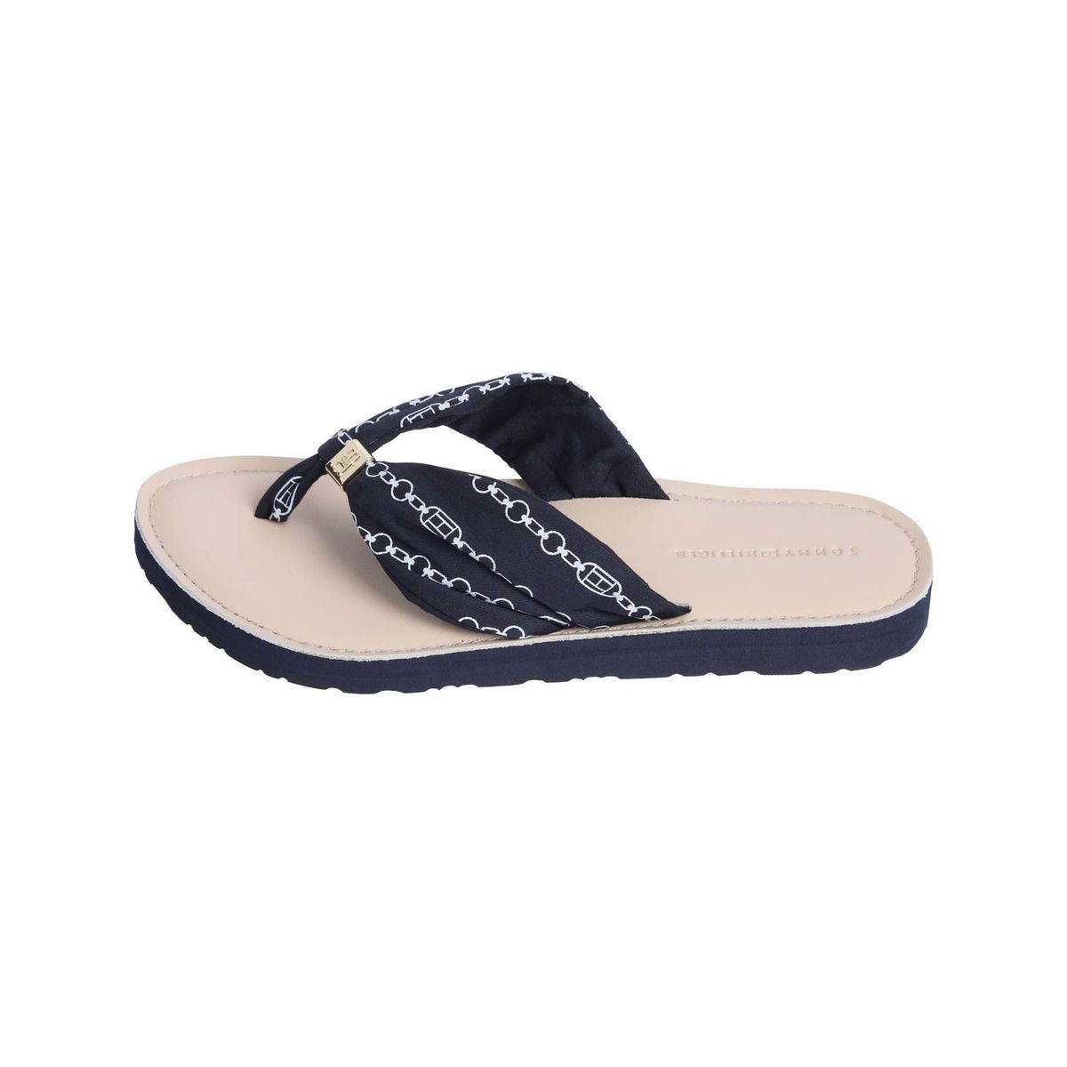 TOMMY HILFIGER - Sandalias azul elevadas con logo Tommy Hilfiger