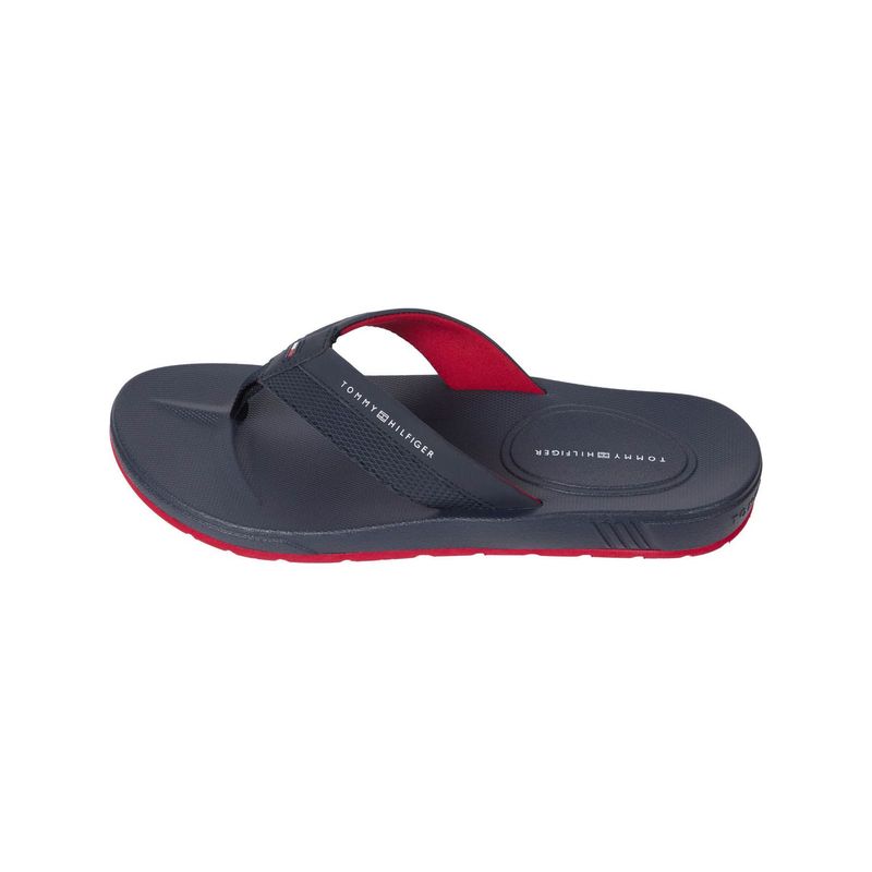 TOMMY HILFIGER - Sandalias azul con logo en tiras texturizadas Tommy Hilfiger