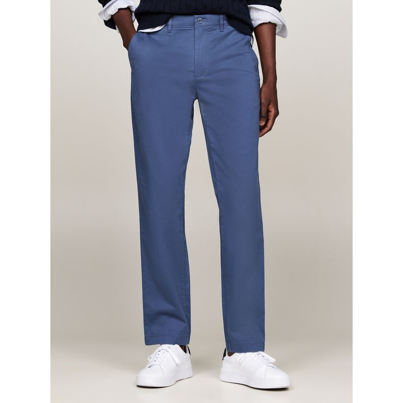 TOMMY HILFIGER - Pantalón azul chino Denton con pierna recta Tommy Hilfiger