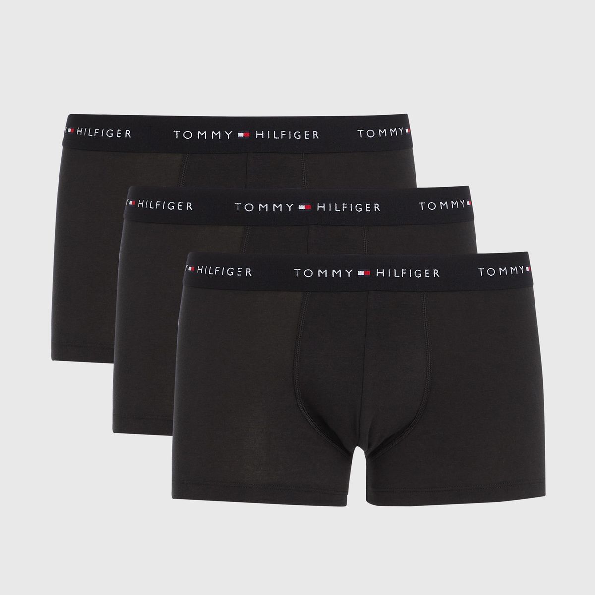 TOMMY HILFIGER - Pack negro de 3 bóxer trunk essential Tommy Hilfiger