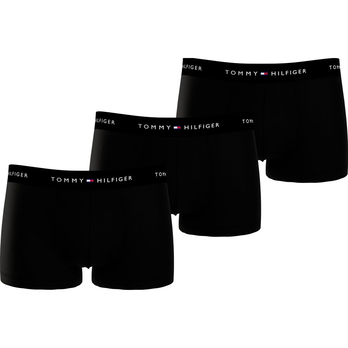 TOMMY HILFIGER - Pack negro de 3 bóxer trunk essential Tommy Hilfiger