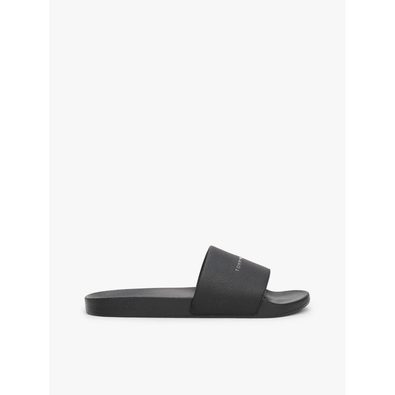 TOMMY HILFIGER - Sandalias negro con logo Tommy Hilfiger