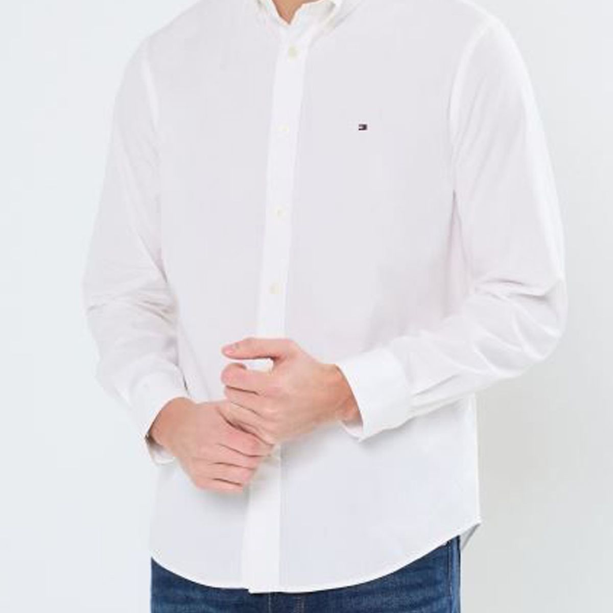 TOMMY HILFIGER - Camisa blanca Flex Poplin Tommy Hilfiger