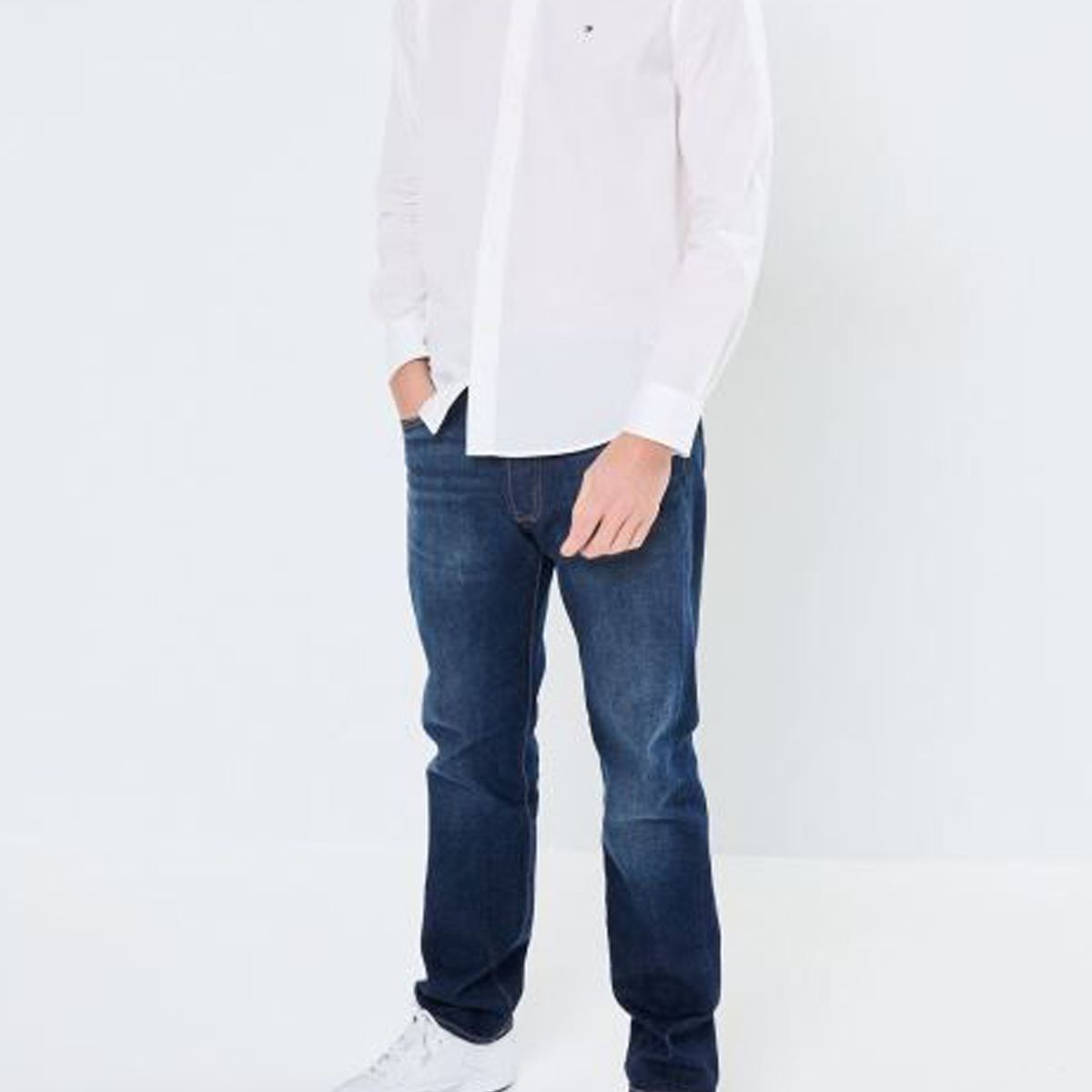 TOMMY HILFIGER - Camisa blanca Flex Poplin Tommy Hilfiger