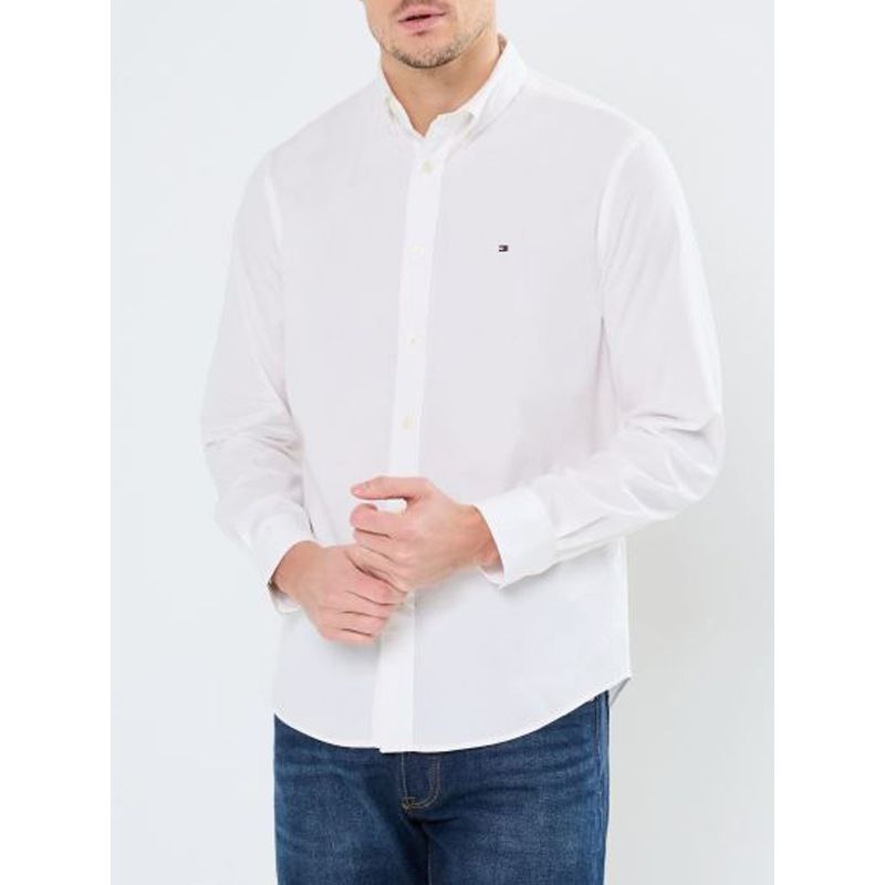 TOMMY HILFIGER - Camisa blanca Flex Poplin Tommy Hilfiger