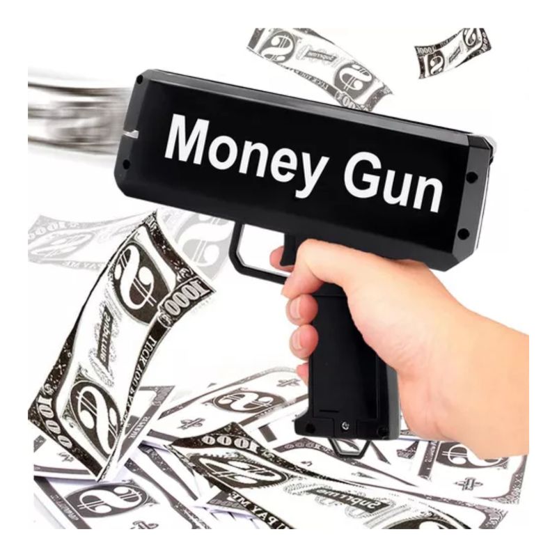 GENERICO - Pistola Lanza Billetes Cash Money Super Gun