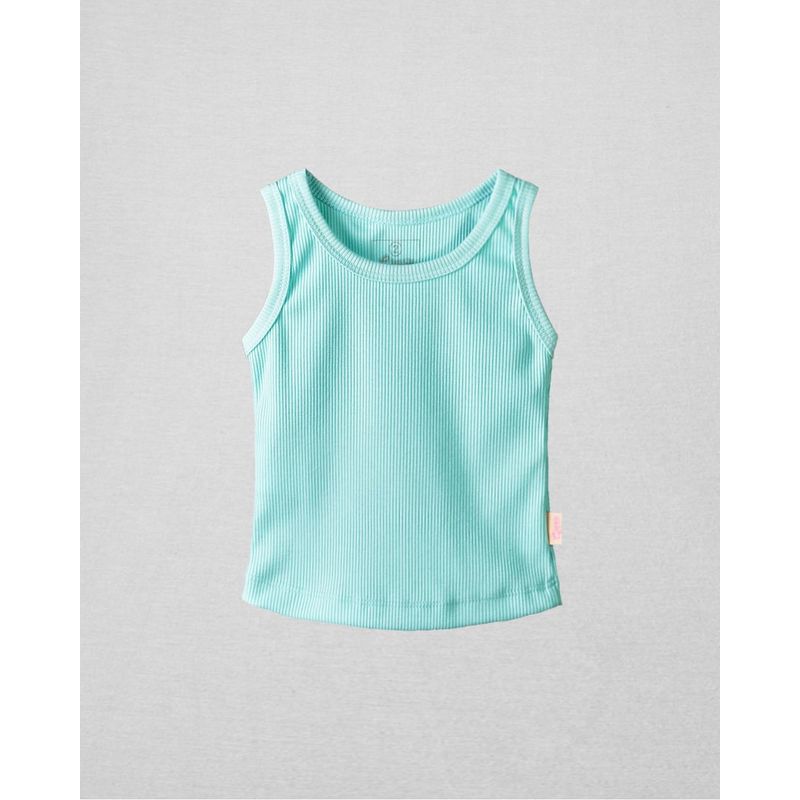 BIGBOYS - Crop Rib Basic Esqueleto Menta Niña