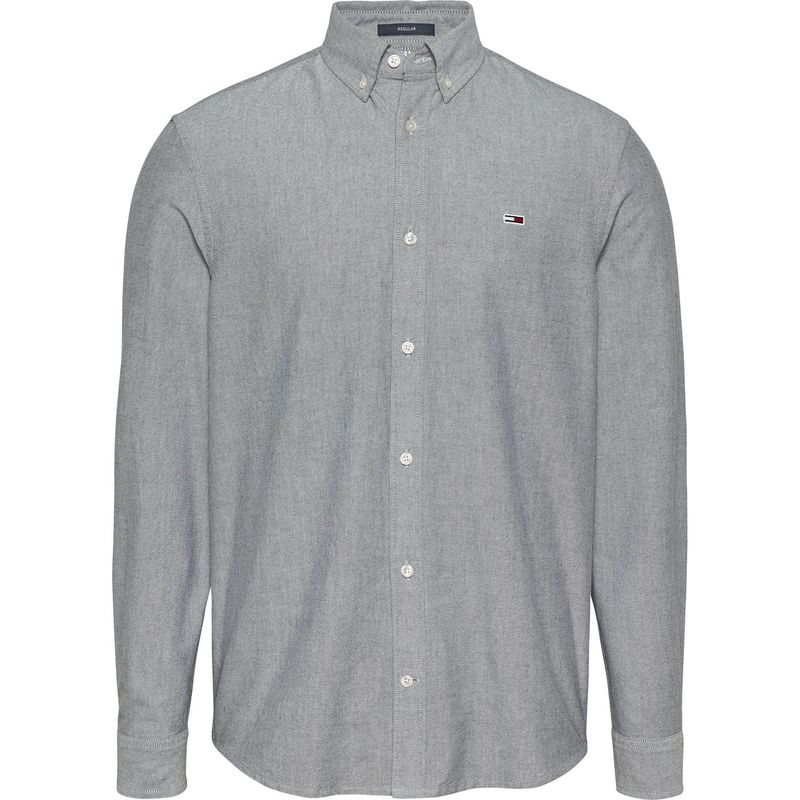 TOMMY HILFIGER - Camisa azul Oxford de corte regular Tommy Jeans