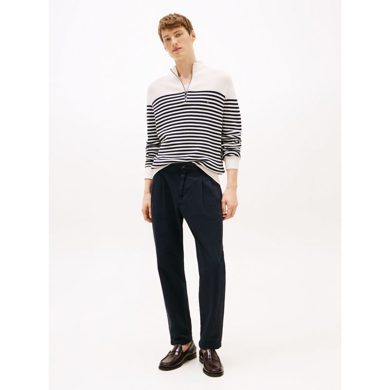 TOMMY HILFIGER - Saco azul texturizado con cremallera Tommy Hilfiger