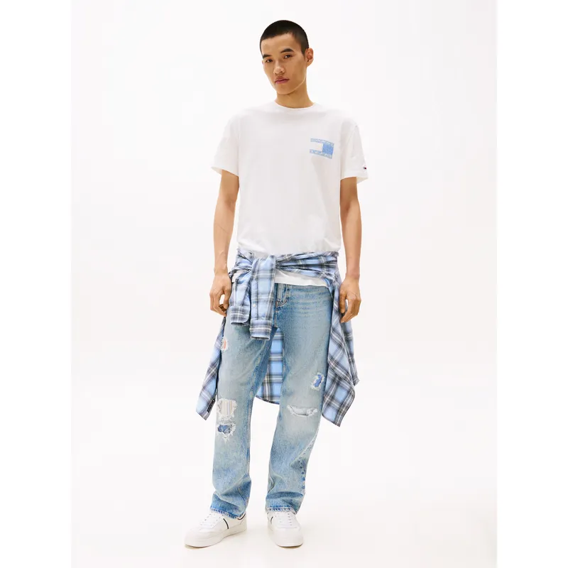 TOMMY HILFIGER - Camiseta blanca con logo en la parte trasera Tommy Jeans