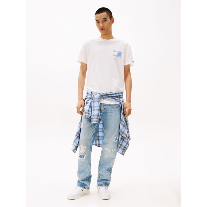 TOMMY HILFIGER - Camiseta blanca con logo en la parte trasera Tommy Jeans