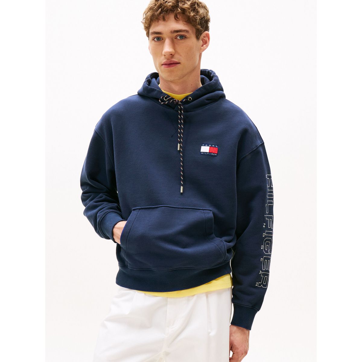TOMMY HILFIGER - Buzo azul amplio con capota Hilfiger Sailing Tommy Hilfiger