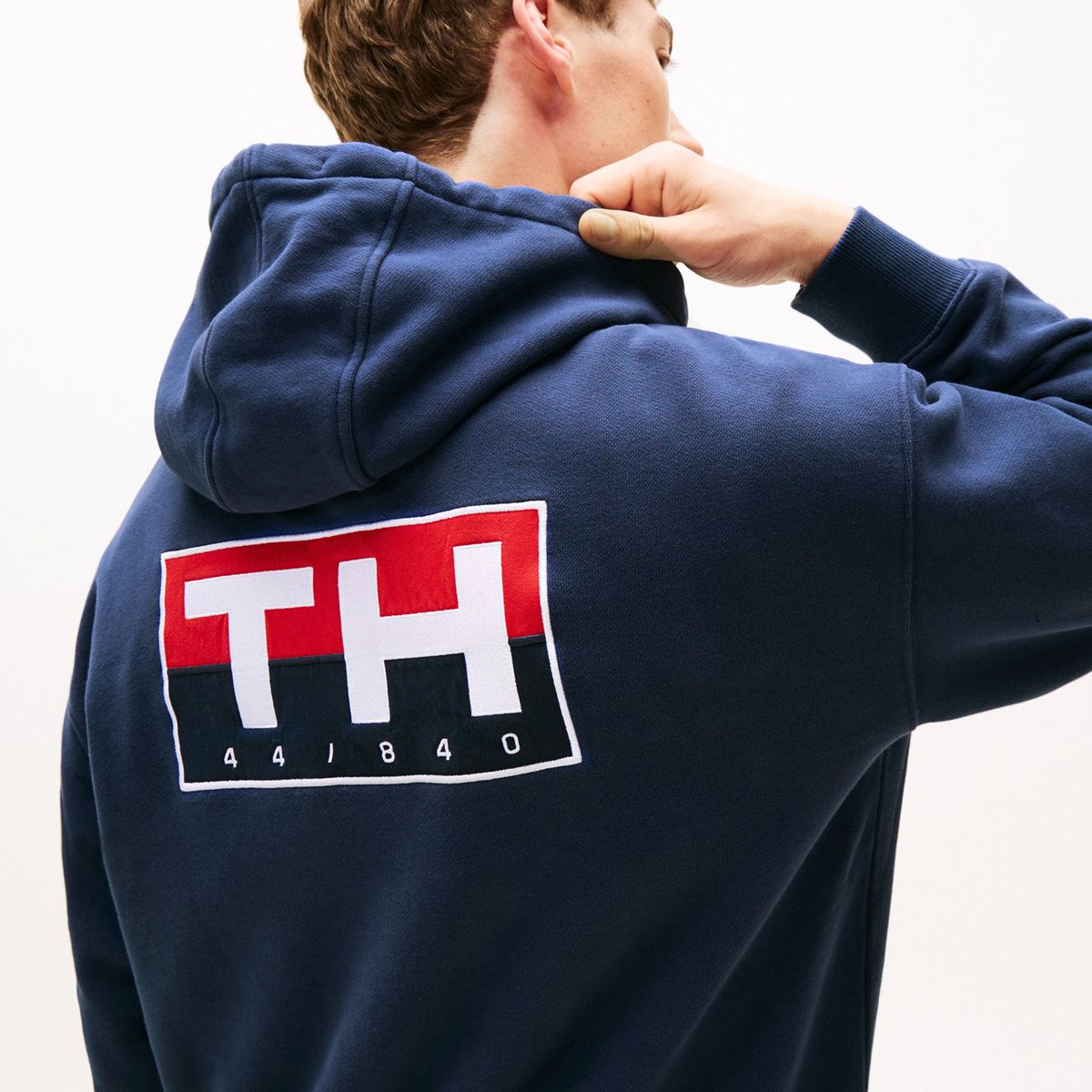 TOMMY HILFIGER - Buzo azul amplio con capota Hilfiger Sailing Tommy Hilfiger