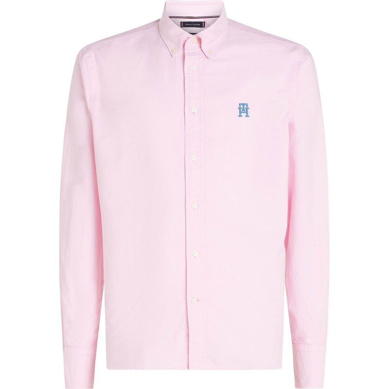 TOMMY HILFIGER - Camisa rosada oxford heritage de corte regular Tommy Hilfiger