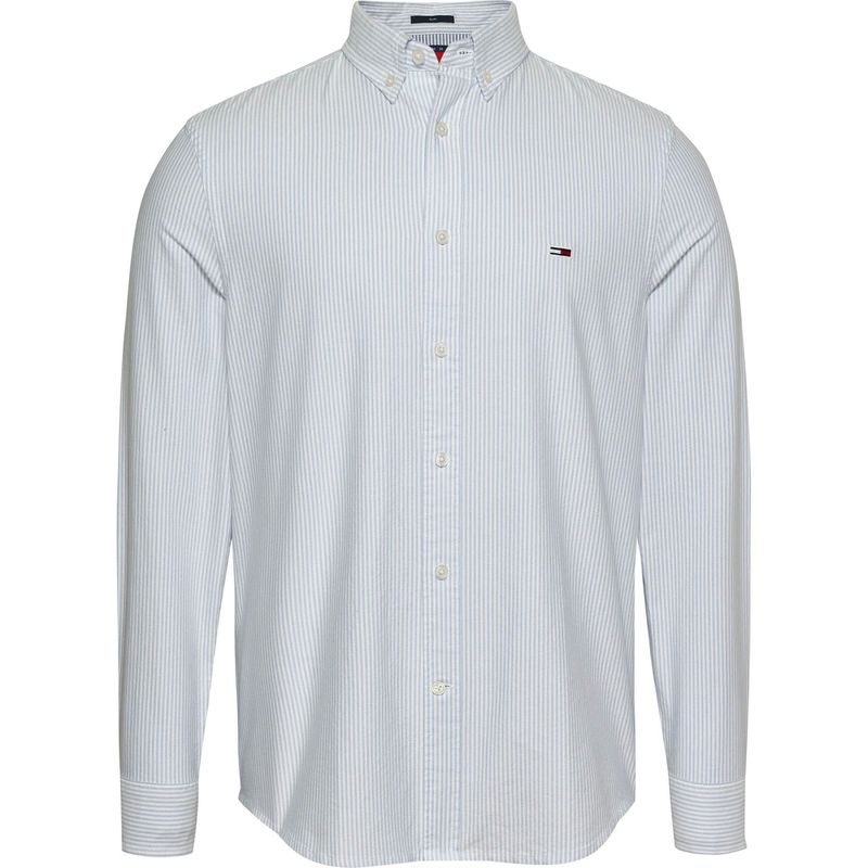TOMMY HILFIGER - Camisa azul corte slim Tommy Jeans