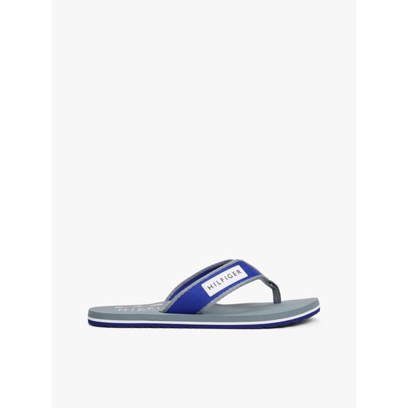 TOMMY HILFIGER - Sandalias gris con parche distintivo Tommy Hilfiger