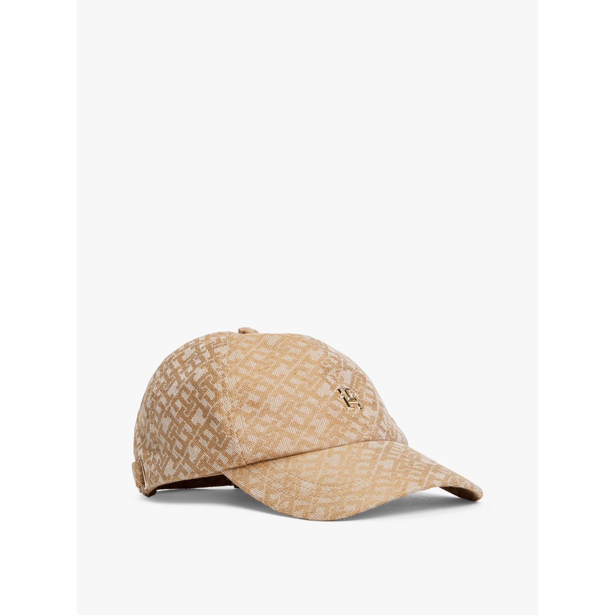 TOMMY HILFIGER - Gorra beige de béisbol con monograma TH Tommy Hilfiger