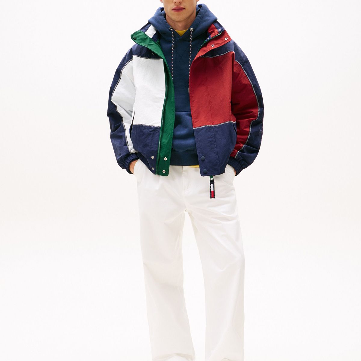 TOMMY HILFIGER - Pantalón blanco chino náutico Hilfiger regular Tommy Hilfiger