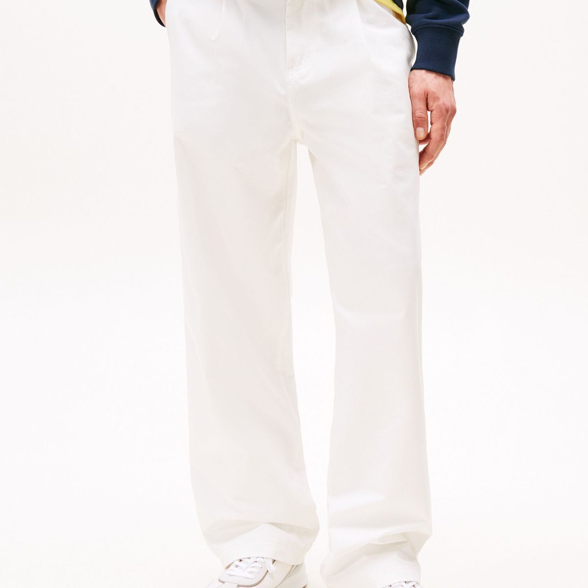 TOMMY HILFIGER - Pantalón blanco chino náutico Hilfiger regular Tommy Hilfiger