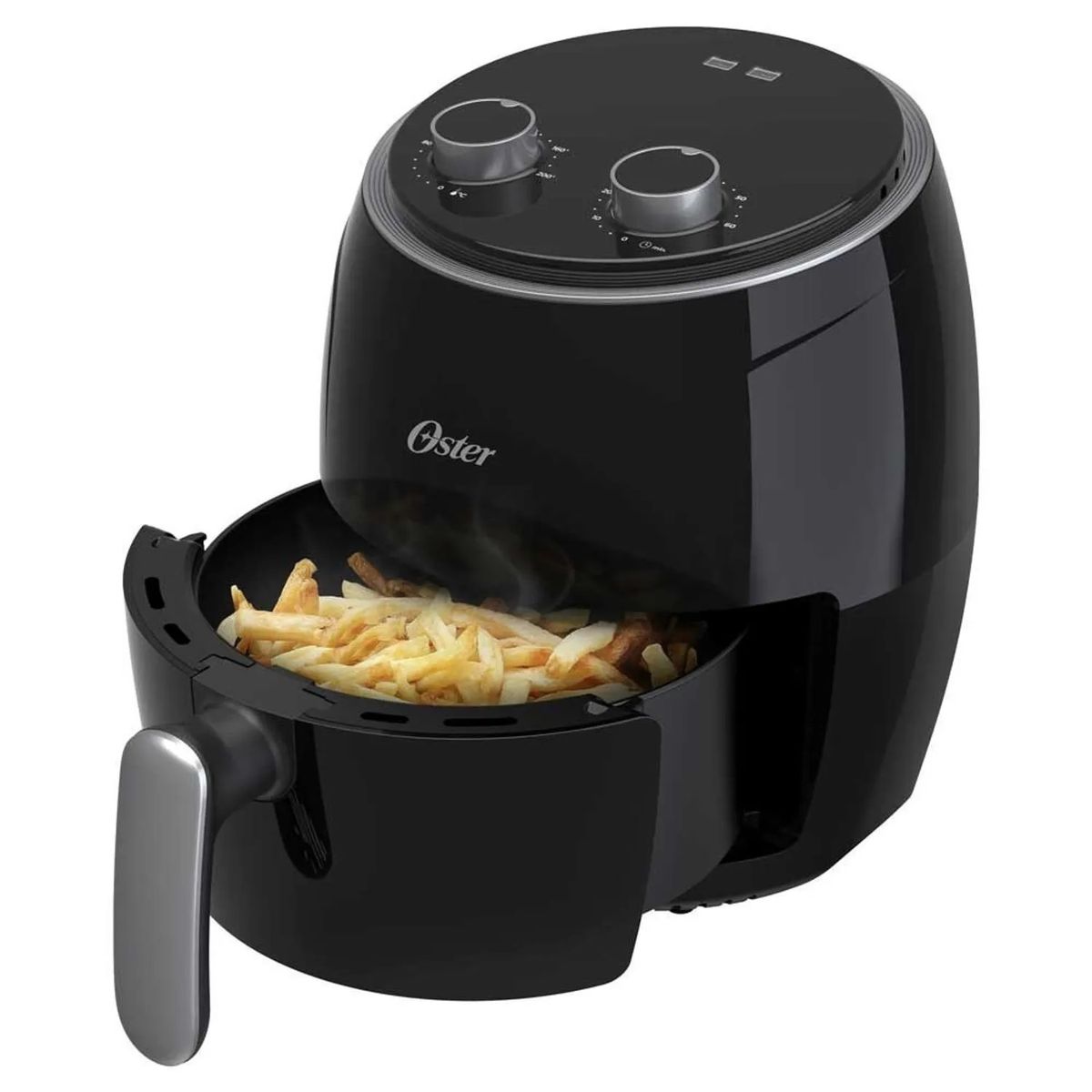 OSTER - Freidora de aire Oster 3.8 Litros Manual Antiadherente CKSTAF38MNS Negra