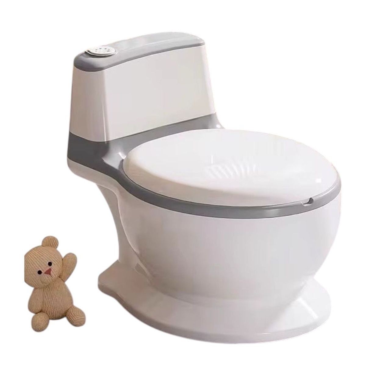 GENERICO - Inodoro Vasenilla De Aprendizaje Con Sonidos Gris Nuevo