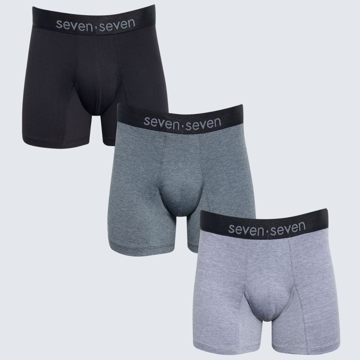 SEVEN SEVEN - Boxer Para Hombre Fleat Seamer Medio Color Negro Marca Seven Seven #45000357