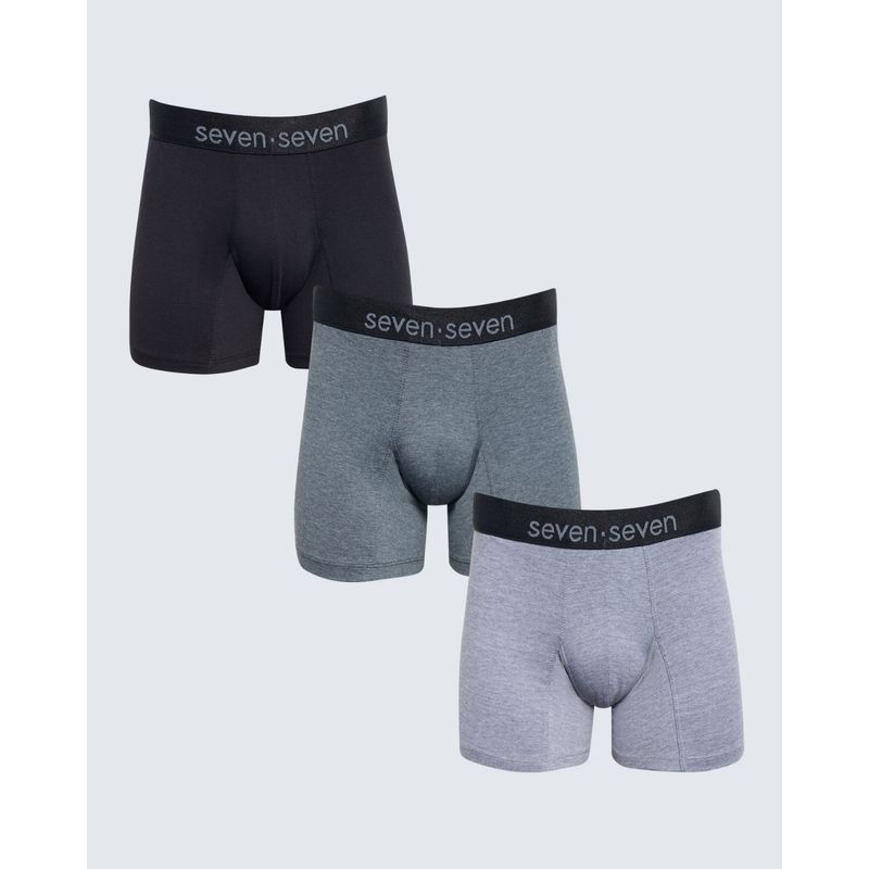 SEVEN SEVEN - Boxer Para Hombre Fleat Seamer Medio Color Negro Marca Seven Seven #45000357