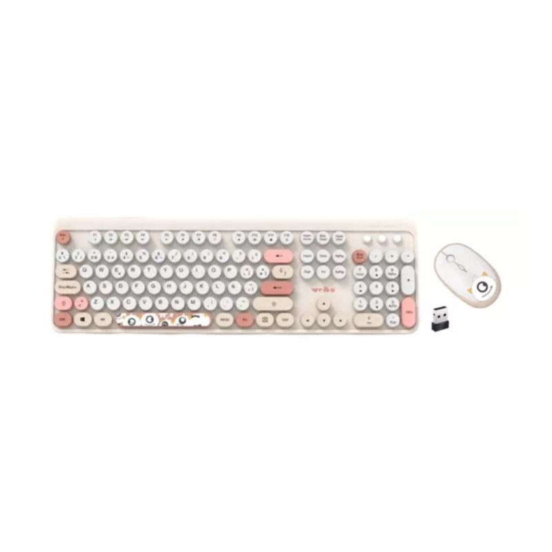 GENERICO - Combo Teclado Y Mouse Inalambrico 24ghz Weibo Wb216 Redondo