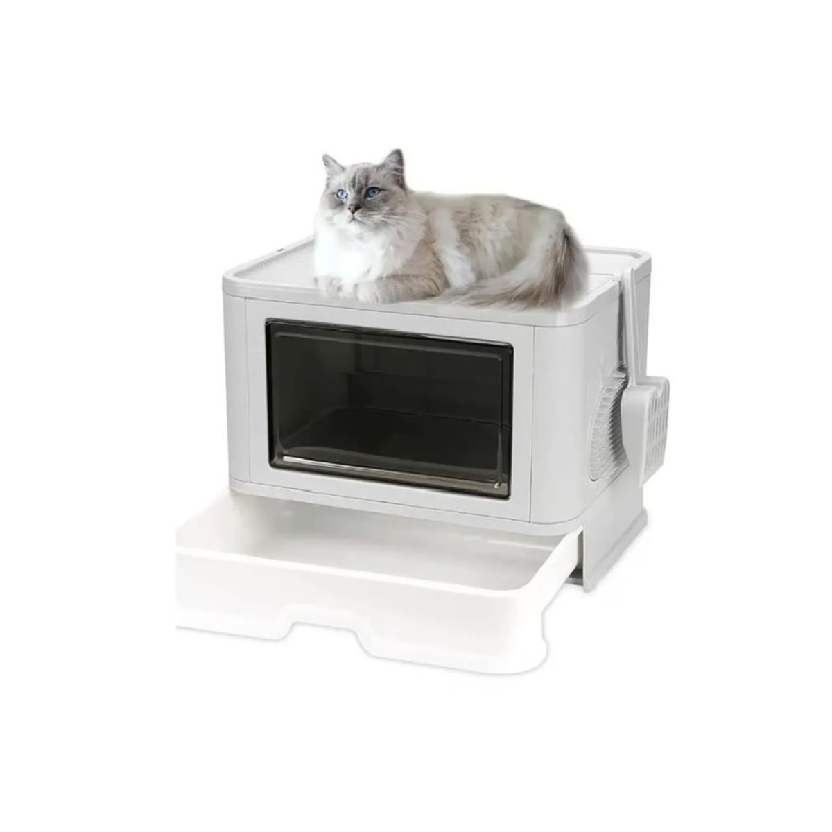 GENERICO - Arenero para gato con tapa plegable