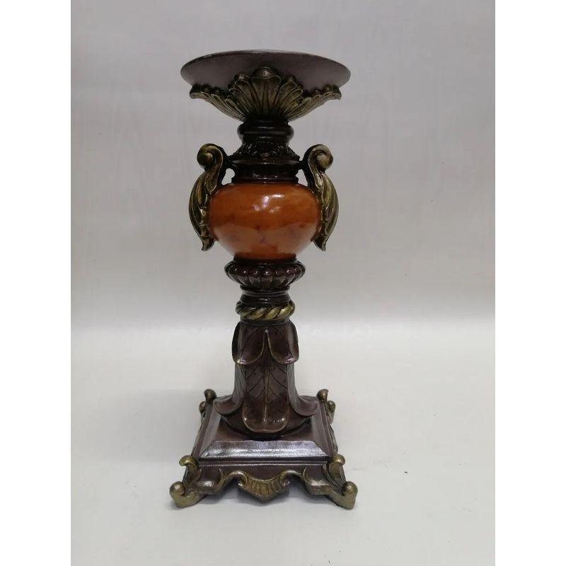GENERICO - Candelabro Tipo Copon Italy Marmolina Y Óleo 1950 Velon