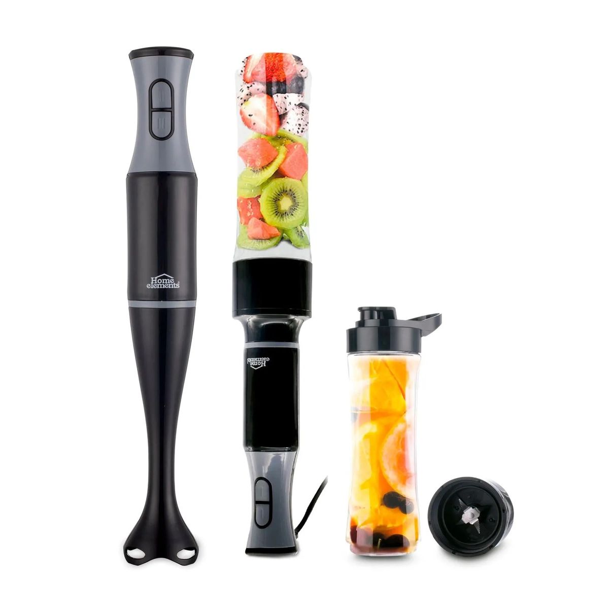 HOME ELEMENTS - Batidora De Mano Home Elements Dualmix He538n Negra