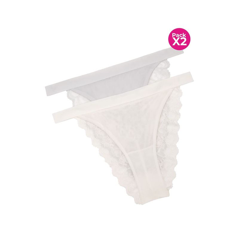 LILI PINK - Panty tipo tanga paquete x2 en malla