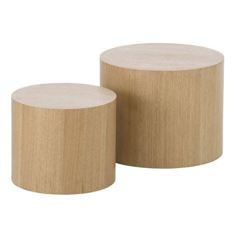 GENERICO - Mesa de Centro Hemley  Diametro 40cm Alto 30cm