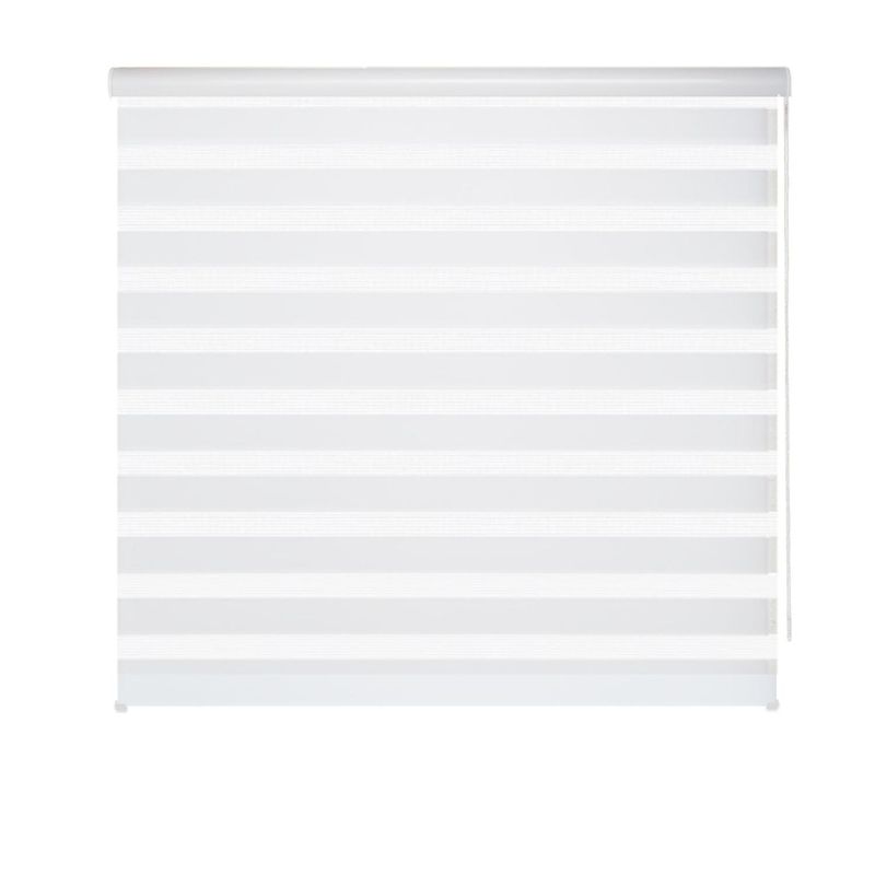 SUNFLEX - Cortina Roller Duo Ancho 100cm Alto 220cm Color Blanco