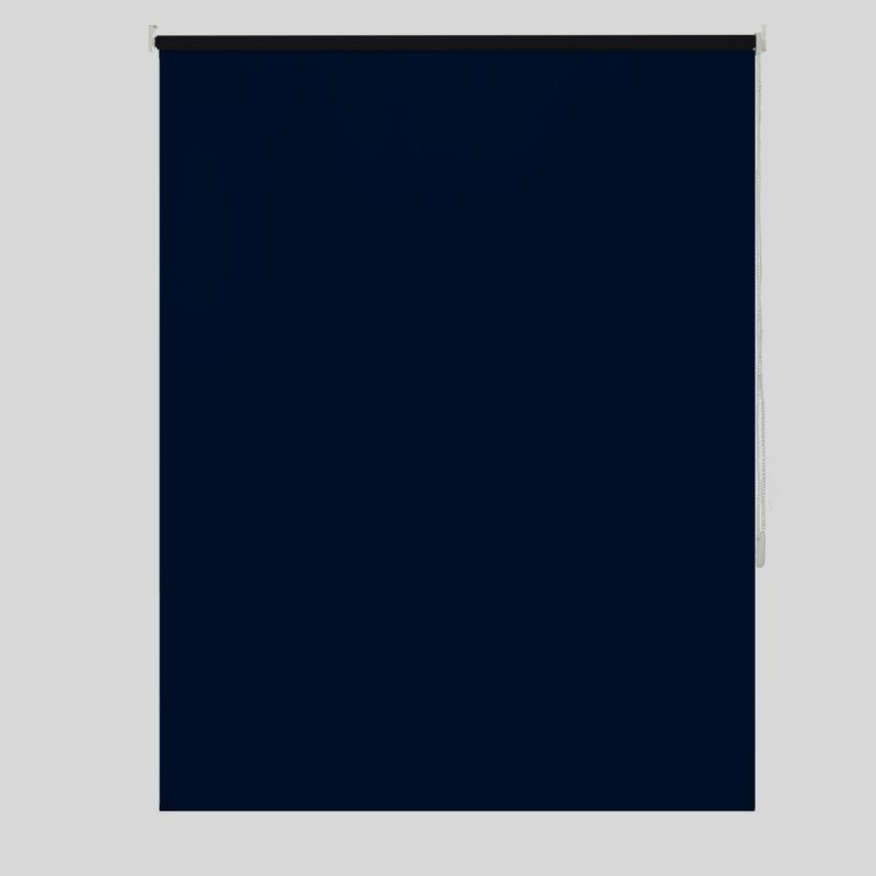 SUNFLEX - Cortina Enrollable Blackout Azul Ancho 160Cm X Alto 180Cm