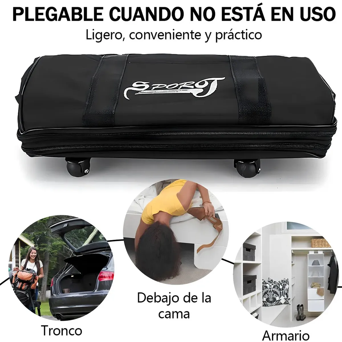 ONE PIXEL - Maleta Deportiva Viaje Bolsa Mochila Gym Con Ruedas One Pixel