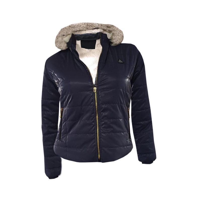 MODA EN CIRCUITO - Chaqueta Impermeable corta,  Forrada en Ovejero para Mujer
