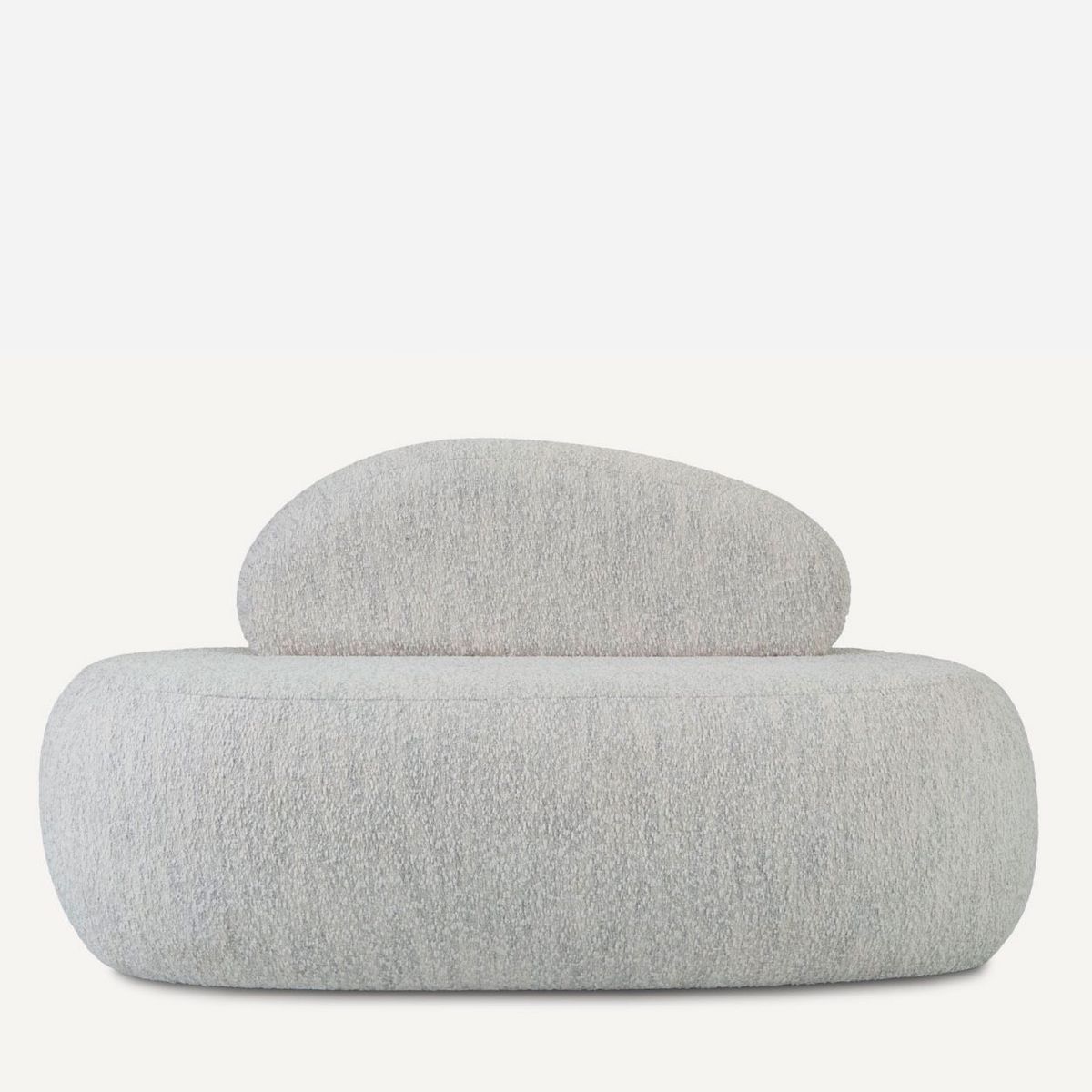 GENERICO - Sofá Moderno Vivo Chic Pequeño para Habitación o Dormitorio Gris claro