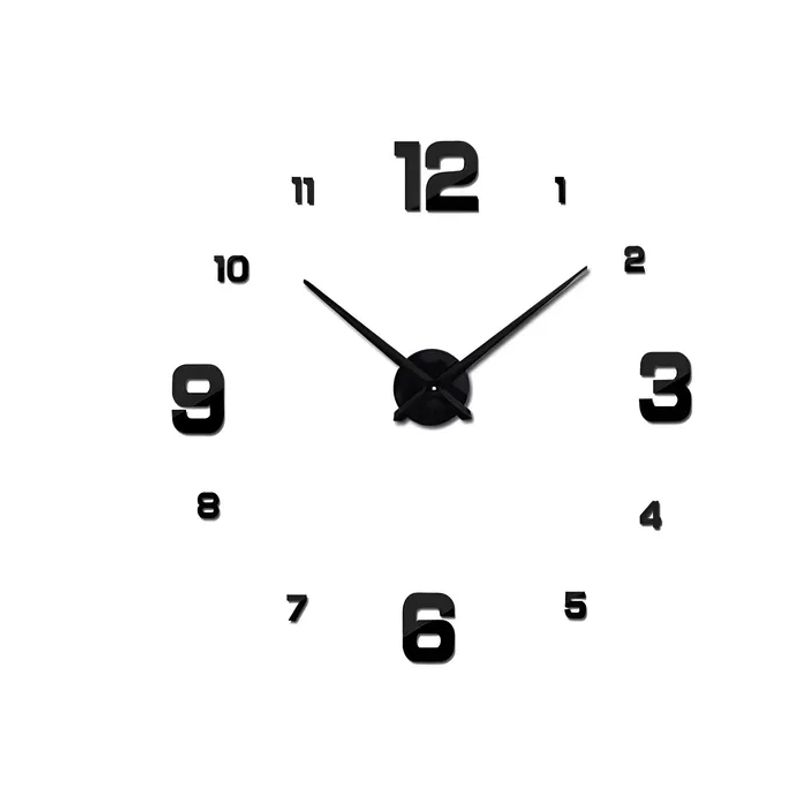 GENERICO - Reloj Sticker 3d Hogar Oficina Para Pared Diseño De Pegatina