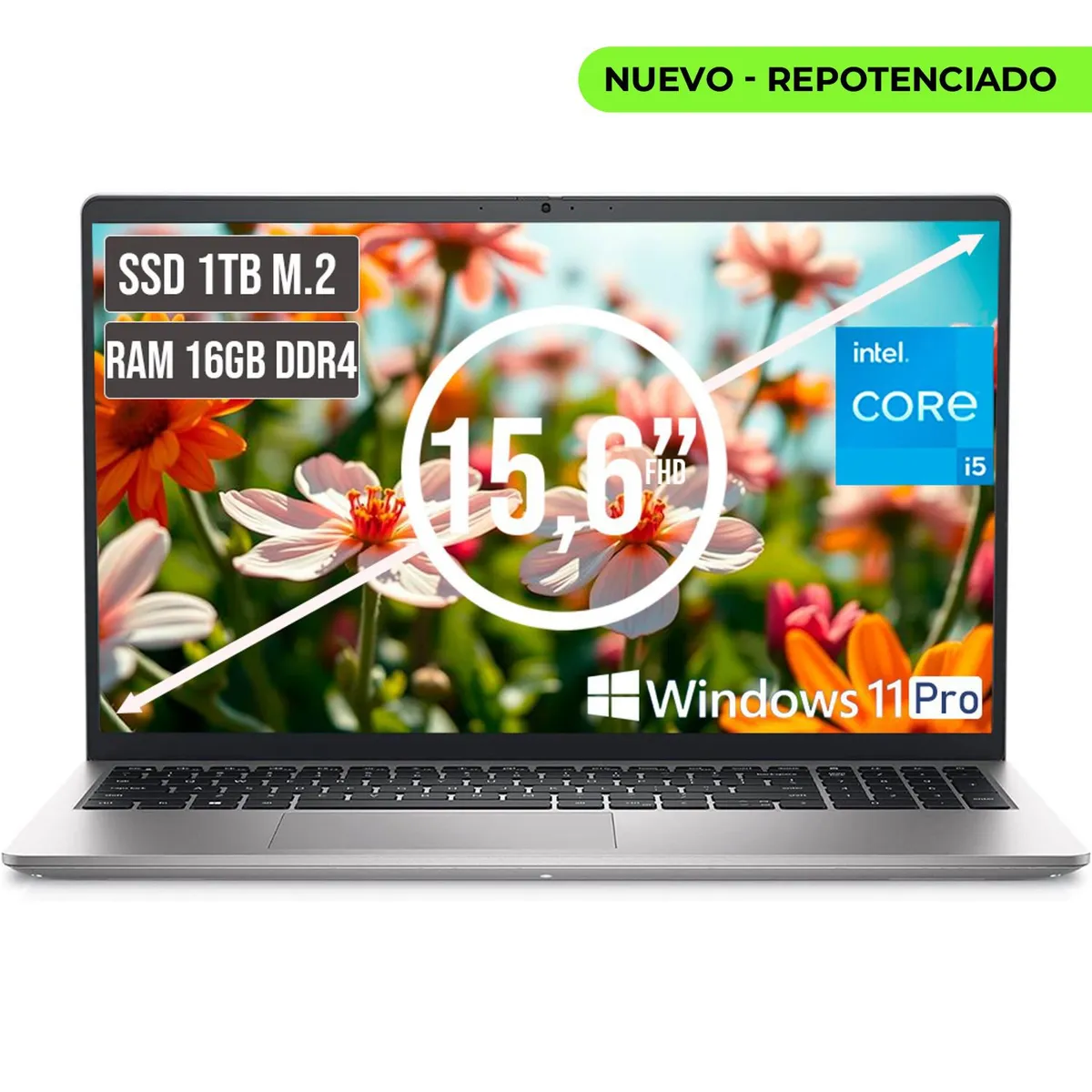 DELL - PORTATIL DELL INSPIRON INTEL CORE I5 1334U SSD 1TB RAM 16GB LED 156 FHD LC W11 PRO