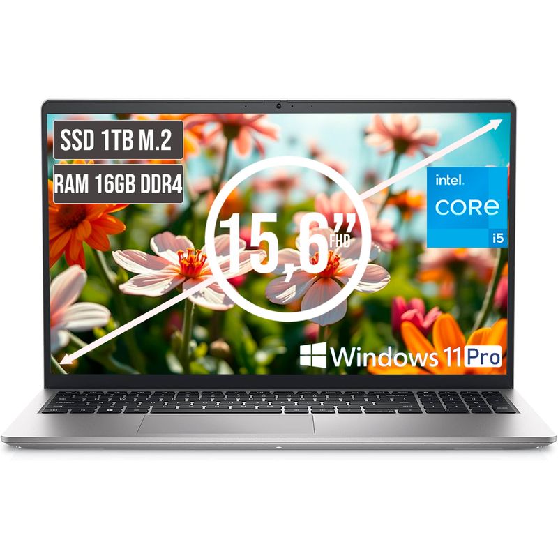 DELL - PORTATIL DELL INSPIRON INTEL CORE I5 1334U SSD 1TB RAM 16GB LED 156 FHD LC W11 PRO