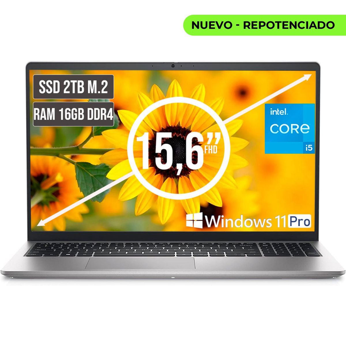 DELL - PORTATIL DELL INSPIRON INTEL CORE I5 1334U SSD 2TB RAM 16GB LED 15,6 FHD LC W11 PRO