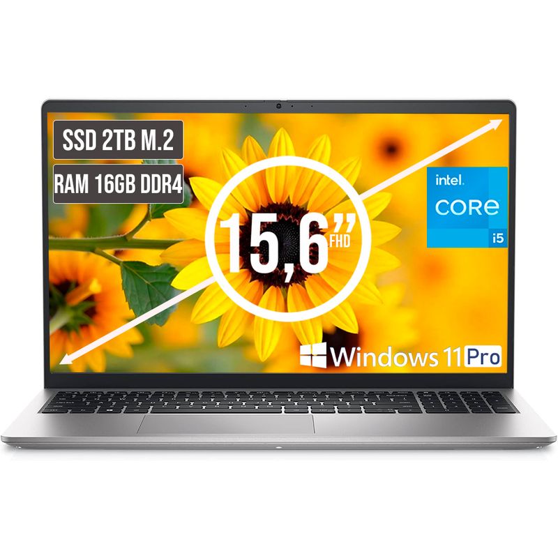 DELL - PORTATIL DELL INSPIRON INTEL CORE I5 1334U SSD 2TB RAM 16GB LED 15,6 FHD LC W11 PRO