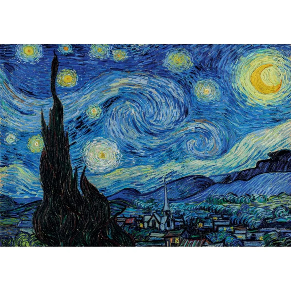 CLEMENTONI - Rompecabezas 1000 Piezas Noche Estrellada Van Gogh Original